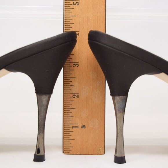 Steven Steve Madden Slip On Sandal Deb Rhinestone Stud Heels Women 9.5 Y2K Party - Picture 10 of 13